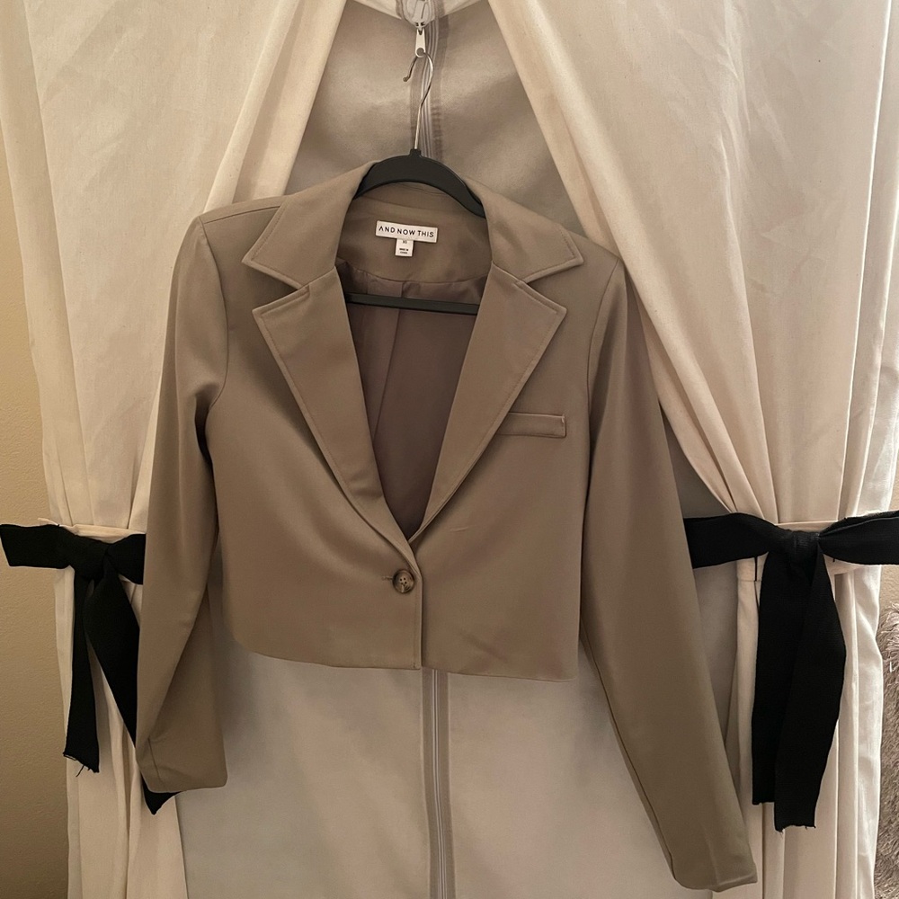 NWT Cropped Single-button blazer from AND NOW THIS